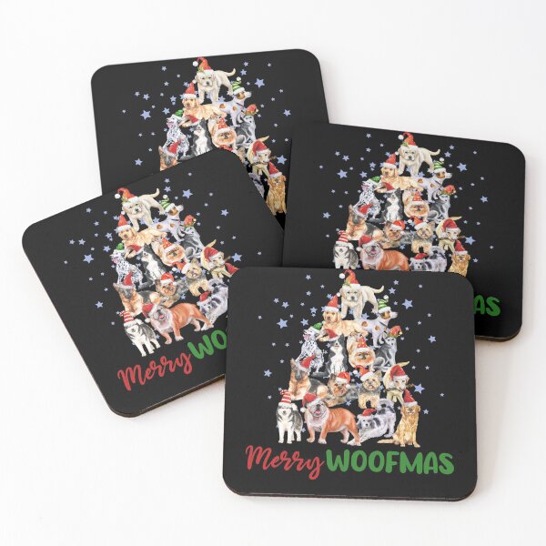 Item preview, Merry Woofmass Christmas Tree Dogs Cute Christmas Dogs designed and sold by AlexaTees.