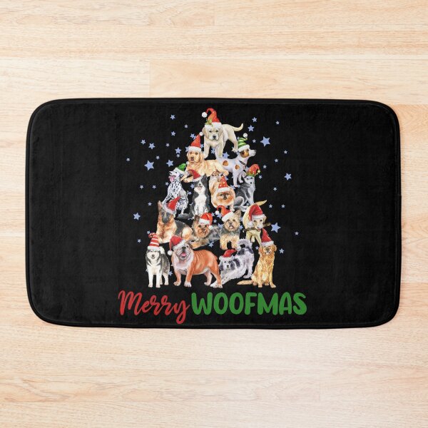 Item preview, Merry Woofmass Christmas Tree Dogs Cute Christmas Dogs designed and sold by AlexaTees.