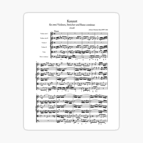 Item preview, Bach Double Violin Concerto designed and sold by bhconn.