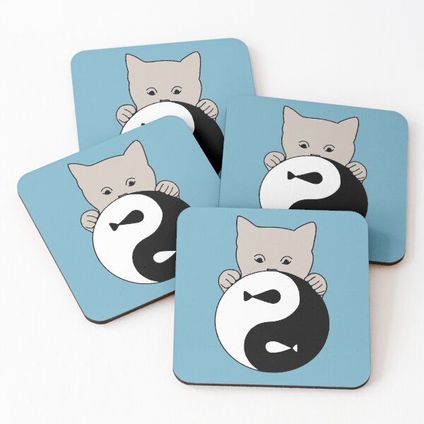 Item preview, ying yang meaning love cat  designed and sold by Sevval123.