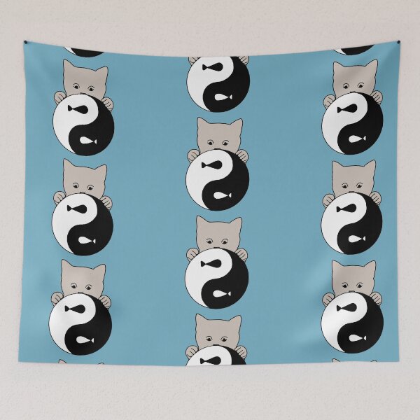 Item preview, ying yang meaning love cat  designed and sold by Sevval123.