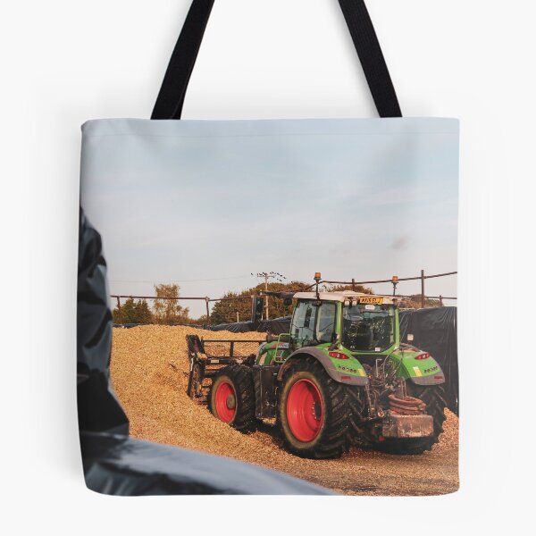 Item preview, Fendt pushing up maize silage designed and sold by AgriPhotoUK.