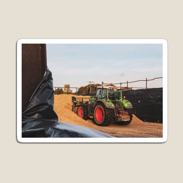 Item preview, Fendt pushing up maize silage designed and sold by AgriPhotoUK.