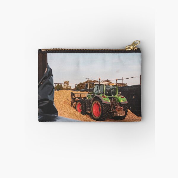 Item preview, Fendt pushing up maize silage designed and sold by AgriPhotoUK.