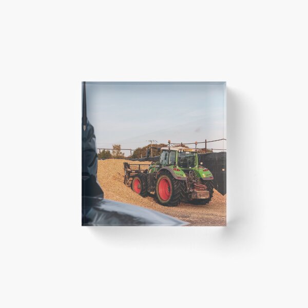 Item preview, Fendt pushing up maize silage designed and sold by AgriPhotoUK.