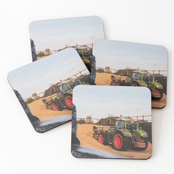Item preview, Fendt pushing up maize silage designed and sold by AgriPhotoUK.