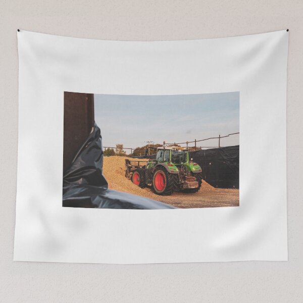 Item preview, Fendt pushing up maize silage designed and sold by AgriPhotoUK.