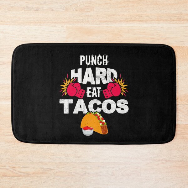 Artikelvorschau, Punch Hard Eat Tacos Boxen Kickboxen Kickboxer Taco Lover entworfen und verkauft von Dressed For Duty.