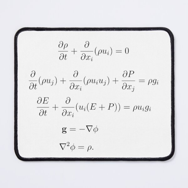 Gas Dynamics with Classical Gravitation Mouse Pad