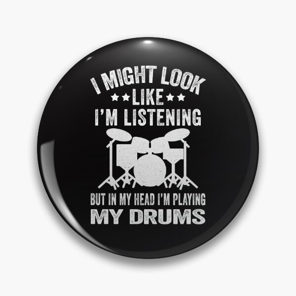 Item preview, In My Head I'm Playing My Drums Funny Drummer gift designed and sold by Majesticoo.