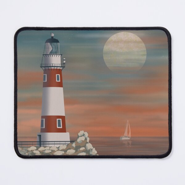 Item preview, Lighthouse - minimal artwork designed and sold by Julia Rudens.