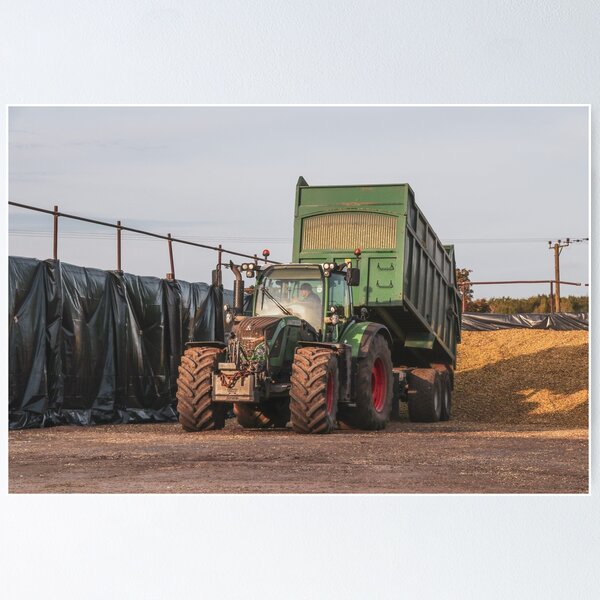 Item preview, Fendt and Bailey trailer tipping silage designed and sold by AgriPhotoUK.