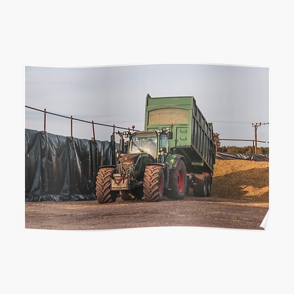 Ensilage basculant de remorque Fendt et Bailey Poster