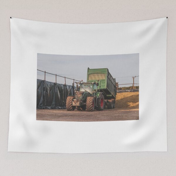 Item preview, Fendt and Bailey trailer tipping silage designed and sold by AgriPhotoUK.