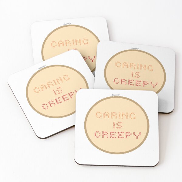 Item preview, Caring is Creepy  designed and sold by divyadoodles.