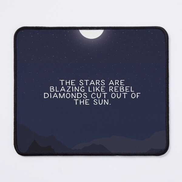 Item preview, The Killers "The stars are blazing like rebel diamonds cut out of the sun" Read My Mind designed and sold by Snippy Cow.