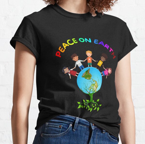 Frieden auf Erden mit Kindern Classic T-Shirt