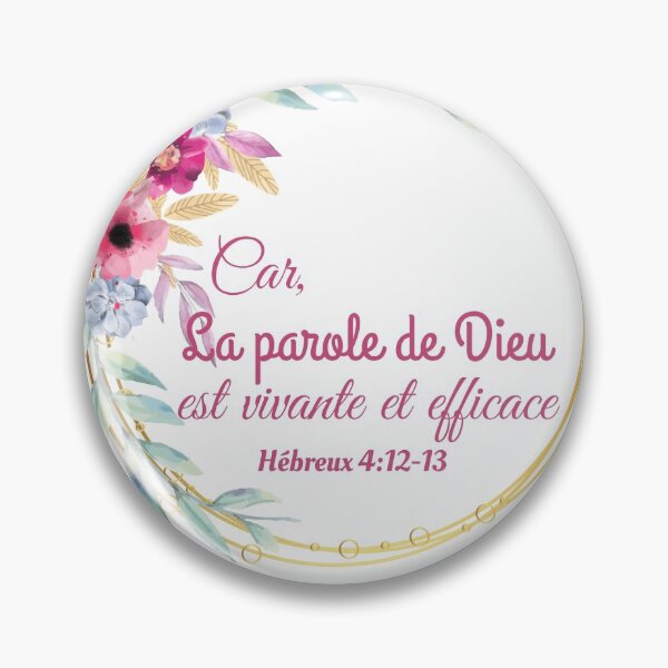 Item preview, Hebrews 4: 12-13: For the word of God is living and effective. designed and sold by ParolesdeVie.