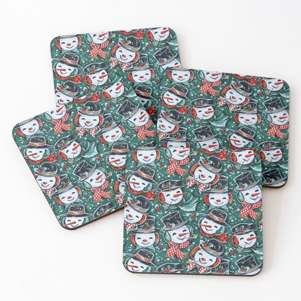Item preview, Funny Vintage Christmas Snowmen designed and sold by incarnations.