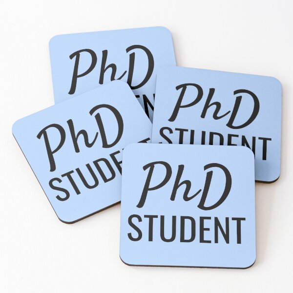 Item preview, University PhD Student Cursive/Block Style designed and sold by SarahJisri.