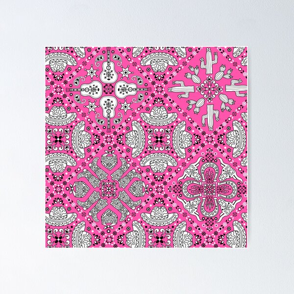 Item preview, Cowboy Bandana pink designed and sold by Cressidacarr.