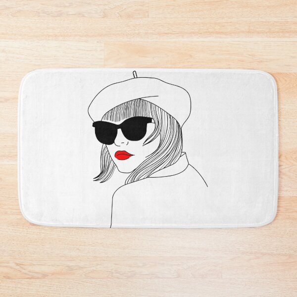 Item preview, French woman with red lipstick designed and sold by luanilus.