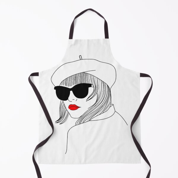 Item preview, French woman with red lipstick designed and sold by luanilus.