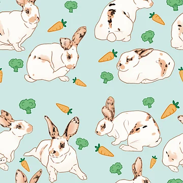 Artwork thumbnail, Bunny Print by Magic-Rabbit