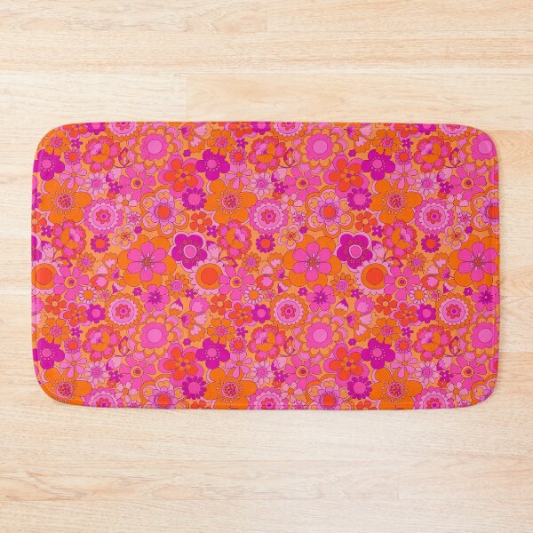 Item preview, 175 Sixties Flowers cerise designed and sold by Cressidacarr.