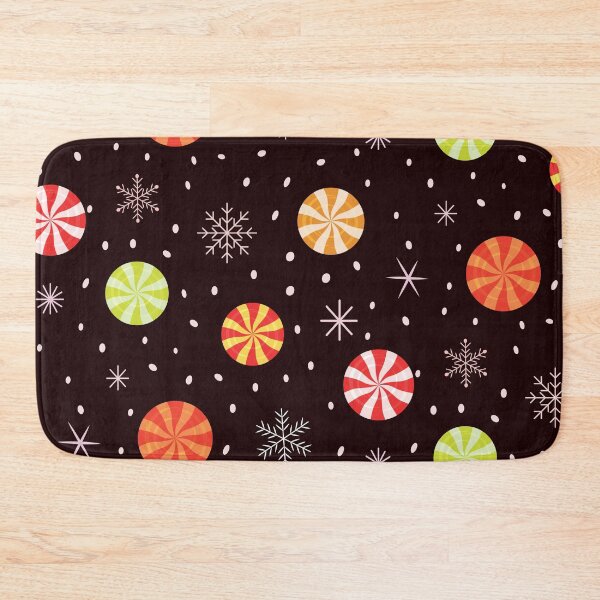 Item preview, Christmas colorful  candy  peppermint  with snowflakes  pattern  designed and sold by Yasminepatterns .