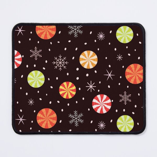 Item preview, Christmas colorful  candy  peppermint  with snowflakes  pattern  designed and sold by Yasminepatterns .