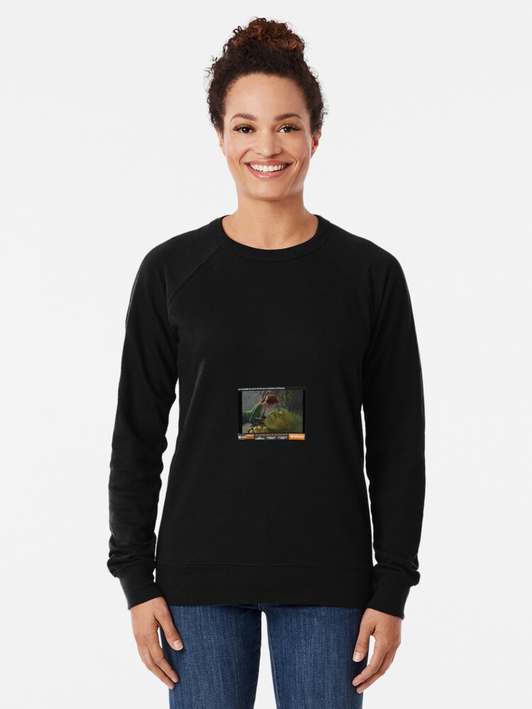 Shrek Dank Memes Ogre Hub Lightweight Sweatshirt By Thomasq