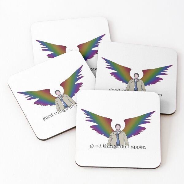 Item preview, Good Things Do Happen - Castiel (Dark Rainbow Wings) designed and sold by spottedhound.