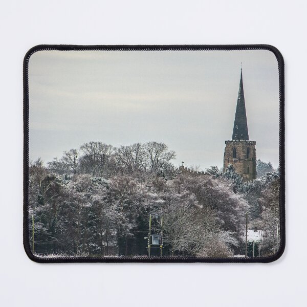 Item preview, #45 A snowy winter photo scene of St Andrews church in the village of Kegworth designed and sold by phutball.
