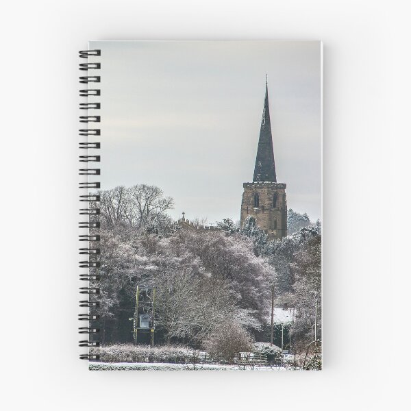 Item preview, #45 A snowy winter photo scene of St Andrews church in the village of Kegworth designed and sold by phutball.