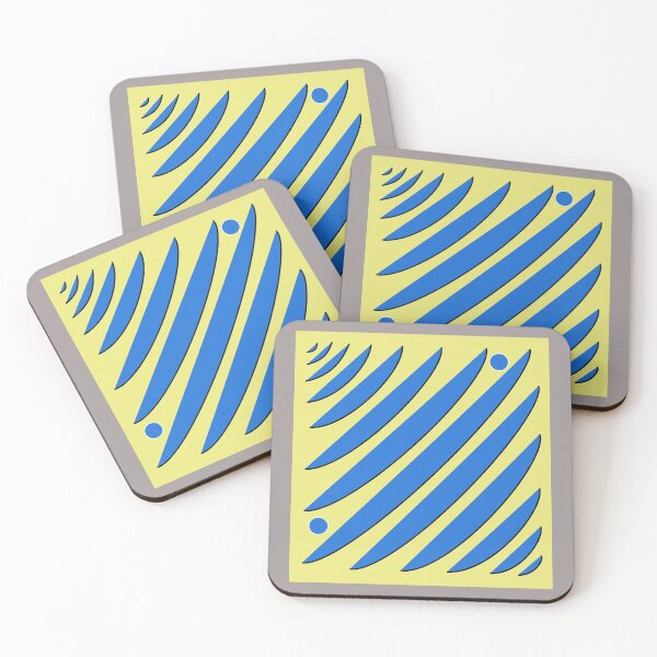 Item preview, Elongated Blue Half Circles on a Light Yellow Background designed and sold by ThisNThatImages.