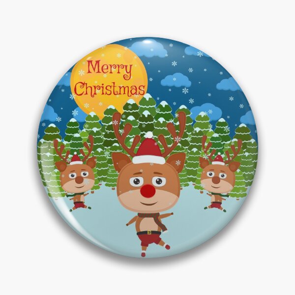 Item preview, Merry Christmas From Rudolph And His Friends designed and sold by PersasArtCorner.
