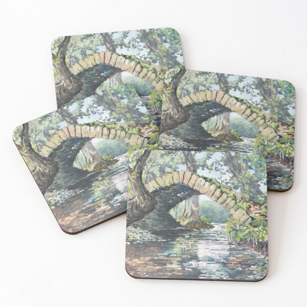 Item preview, 'The Donkey Bridge' in acrylics designed and sold by Jantien Powell.