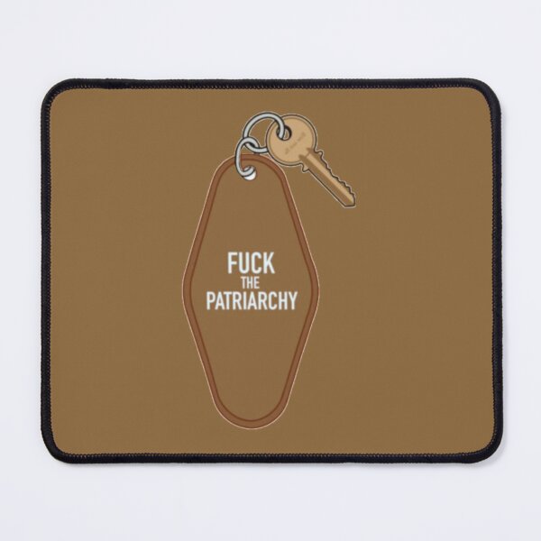Item preview, F The Patriarchy Keychain Brown designed and sold by jessicaleah15.