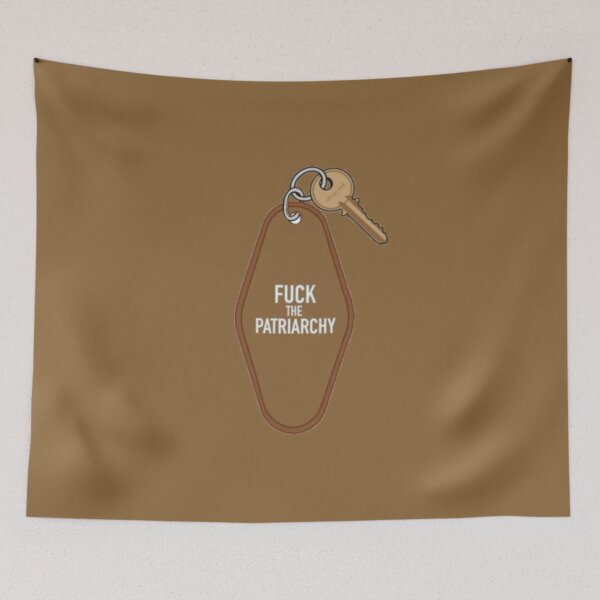 Item preview, F The Patriarchy Keychain Brown designed and sold by jessicaleah15.