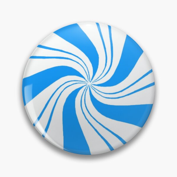 Item preview,  Round Blue Peppermint Christmas Candy designed and sold by Deborah Camp.