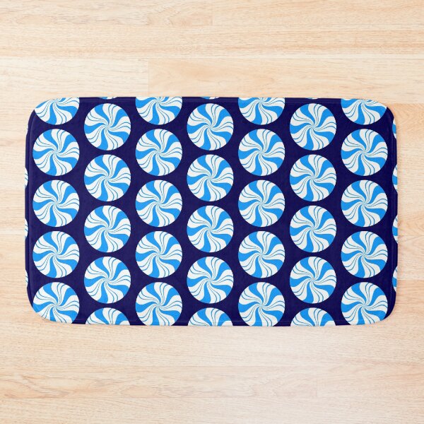 Item preview,  Round Blue Peppermint Christmas Candy designed and sold by Deborah Camp.