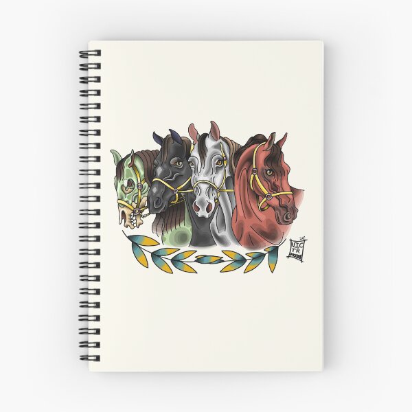 Item preview, Horses of the Apocalypse Traditional Flash designed and sold by Victor Moore.