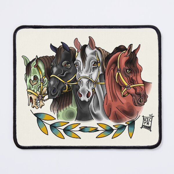 Item preview, Horses of the Apocalypse Traditional Flash designed and sold by Victor Moore.