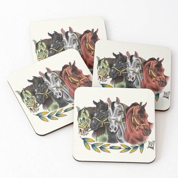 Item preview, Horses of the Apocalypse Traditional Flash designed and sold by Victor Moore.