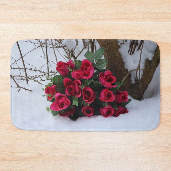 Item preview, Red Rose Bouquet on the Winter Snow designed and sold by JariHawk.