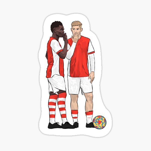 Bukayo Saka and Emile Smith Rowe Sticker