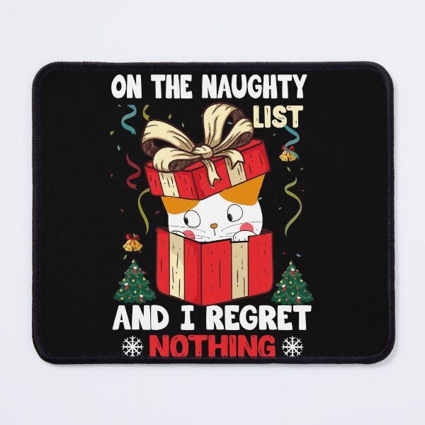 Item preview, Christmas Cat On The Naughty List | Funny Festive Season Cat 2021 designed and sold by thecooltable.