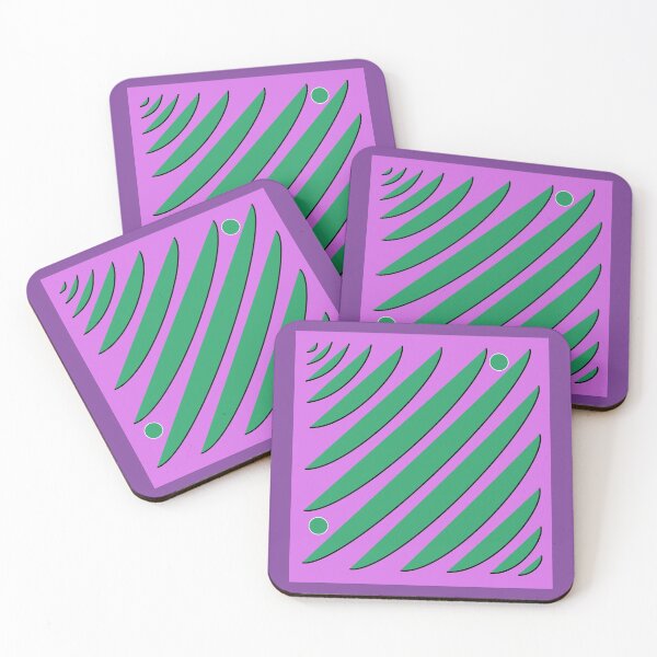 Item preview, Elongated Green Half Circles on a Lavender Background designed and sold by ThisNThatImages.