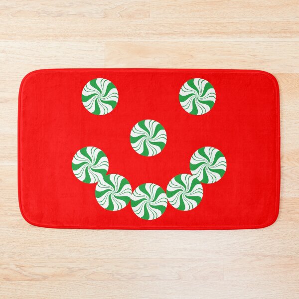 Item preview, Spearmint Christmas Candy Happy Face designed and sold by Deborah Camp.